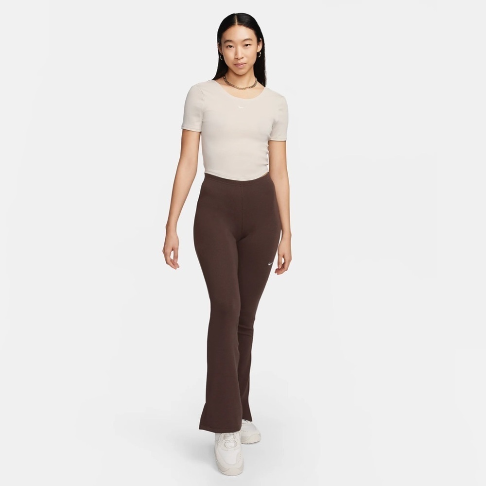 NWT - Nike Sportswear Chill Knit Rib Top in Natural - Size L - Picture 7 of 7